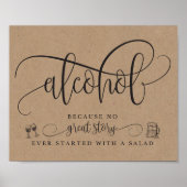 Band voor weddenschappen op alcohol poster (Voorkant)