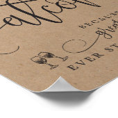 Band voor weddenschappen op alcohol poster (Hoek)