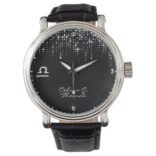 Band Zodiac Driving Glitter Rain Sequins Horloge