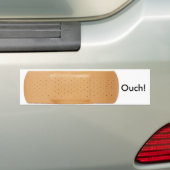 bandaid, Ouch. Bumpersticker (Op auto)