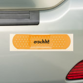 Bandaid, ouchh! bumpersticker (Op auto)
