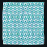 Bandana Amusants En vichy Turquoises avec Empreintes de pa<br><div class="desc">Achetez-le pour vous-même ou dorlotez votre animal de compagnie avec ce en vichy turquoise mignon et amusant avec des pattes à motif bandana!</div>