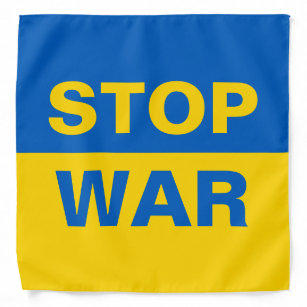 Bandana Arrêtez la guerre Ukraine ukrainienne