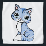 Bandana Bande dessinée mignonne de chat bleu<br><div class="desc">Grand cadeau pour des enfants famille,  amis ou même pour vous-même ! Vous pouvez customiser ce produit en ajoutant votre propres texte,  photo etc. ! Cliquez sur juste dessus la "personnaliser il" bouton pour créer votre d'un produit aimable ! Cette conception est également disponible sur beaucoup d'autres produits.</div>