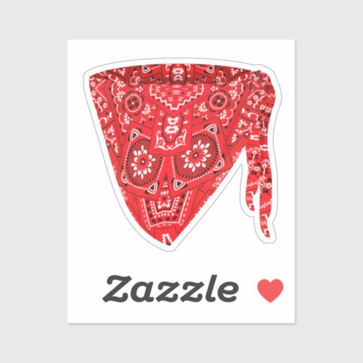 Bandana Bandit Scarf Sticker (Vel)