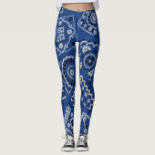 Bandana bleu leggings (Devant)