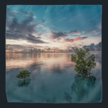 Bandana blue sky with red and dark clouds reflected on sea<br><div class="desc">blue sky with red and dark clouds reflected on a beautiful sea . a great design fitting for artists and nature lovers who adore the sight of a beautiful blue sky with red and dark clouds reflected on an awesome sea. it can also be given as a gift during happy...</div>