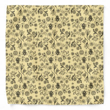 Boho Été Floral Miel Abeille Motif Jaune mignonne