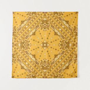 Bandana Boho over de heropleving van de Paisley Pr Wandkleed