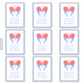 Bandana Butterfly Bookplaat Sticker (Voorkant)