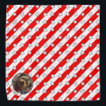 Bandana Cadre photo personnalisé USA American Flag Patriot<br><div class="desc">USA Photo Frame - Fun U.S.A. patriotique drapeau américain thème photo frame. Copyright © Angi Laframboise. Cadeaux mignons,  customisés,  personnalisés pour animaux de compagnie patriotiques.</div>