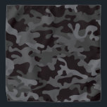 Bandana CAMO noir et gris<br><div class="desc">Bandana noir et gris CAMO</div>