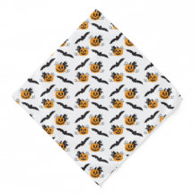 Citrouille Jack-o'-lantern Bat Motif Black Orange