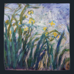 Bandana Claude Monet - Iris jaunes et violets<br><div class="desc">Iris jaunes et mauves - Claude Monet,  Huile sur toile,  1924-1925</div>