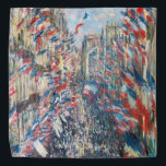 Bandana Claude Monet - La Rue Montorgueil - Paris<br><div class="desc">La rue Montorgueil a Paris fete du 30 juin 1878. Par Claude Monet en 1878.</div>