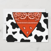Bandana Cowboy Invitation photo (Dos)