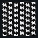 Bandana Cute Little Westin - West Highland White Terrier<br><div class="desc">Adorable petit motif de chien westie en noir et blanc.</div>