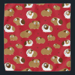Bandana de cochons de Guinée mignon<br><div class="desc">Cochons d'Inde mignons.</div>
