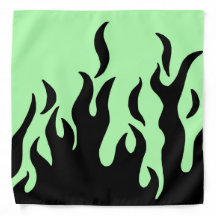 bandana de flammes vertes