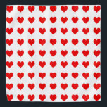 Bandana Design simple de coeur rouge<br><div class="desc">Ce simple design de coeur rouge s'inspire du concept valentin.Bien que le design soit simple,  cet art a néanmoins son attrait classique.
Le design peut être personnalisé et si vous voulez,  alors ajouter des images ou du texte selon votre goût et votre goût</div>