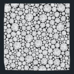 Bandana Diamond Gems Bling Pet Accessoire Glam Fun<br><div class="desc">Motif en pierres gemmes de diamant en blanc,  gris,  noir. Grand accessoire bling pour N'IMPORTE QUEL animal de compagnie,  maman de chien,  occasion spéciale ou simplement se promener dans le quartier. Glam,  Amusant,  Moderne. Mélanger et faire correspondre des collections entières Animaux / Amateurs d'animaux de compagnie par TMCdesigns.</div>