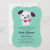 Bandana Doggy Baby Shower Invitations (Devant)