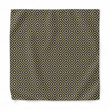 Élégant Motif de Carreaux de Diamants Carrés en Or