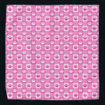 Bandana En vichy rose mignon avec Empreintes de pattes<br><div class="desc">Pamper votre animal de compagnie avec cette en vichy rose intemporelle avec des pattes à motif bandana!</div>