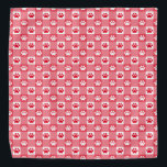 Bandana En vichy rouge avec Empreintes de pattes<br><div class="desc">Pamper votre animal de compagnie avec cette en vichy rouge intemporelle avec un bandana à motifs empreintes de pattes!</div>
