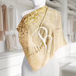 Bandana Faux Gold brossé Parties scintillant métallique Im<br><div class="desc">Personnalisez facilement ce design chic et branché de bandana avec une jolie parties scintillant dorée brillante sur un arrière - plan métallique brossé à l'or.</div>