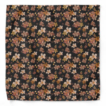 Fleurs aquarelles sur un carré de poche floral noi