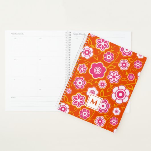 Bandana florale Imprimer Monogramme (Devant avec enveloppe)