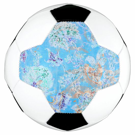 Bandana florale pastel bleu clair (Devant)