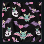 Bandana Halloween Pastel Goth Bat Lover<br><div class="desc">Pastel goth chauve-souris design Halloween.</div>