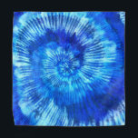 Bandana Hippie Tie Dye Motif Aquarelle bleu moderne<br><div class="desc">Hippie Tie Dye Motif Aquarelle bleu moderne</div>