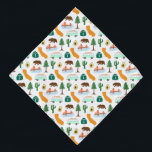 Bandana Icônes de Californie<br><div class="desc">Ce design présente quelques icônes de Californie préférées,  avocados,  séquoias,  fourgonnettes vintages avec planches de surf,  cactus,  Golden Gate Bridge,  PCH 1,  et ours !</div>