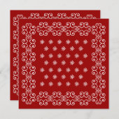 Bandana Invitations Invitations à la fête du thème (Devant / Derrière)