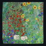 Bandana Jardin Agricole Gustav Klimt Avec Peinture De Fleu<br><div class="desc">Jardin Ferme Gustav Klimt Avec Fleurs de soleil Floral Vintage Art Nouveau Peinture</div>