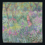 Bandana Jardin de Giverny par Claude Monet<br><div class="desc">Claude Monet - Jardin à Giverny. Belle peinture impressionniste d'un jardin à Giverny par Claude Monet.</div>