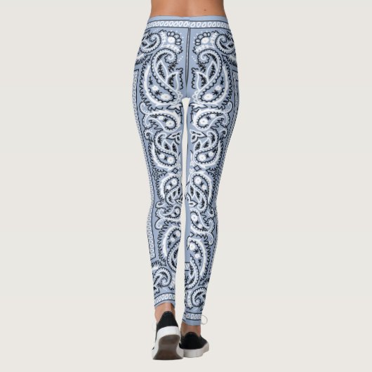 Bandana Léger Leggings Bleus (Dos)