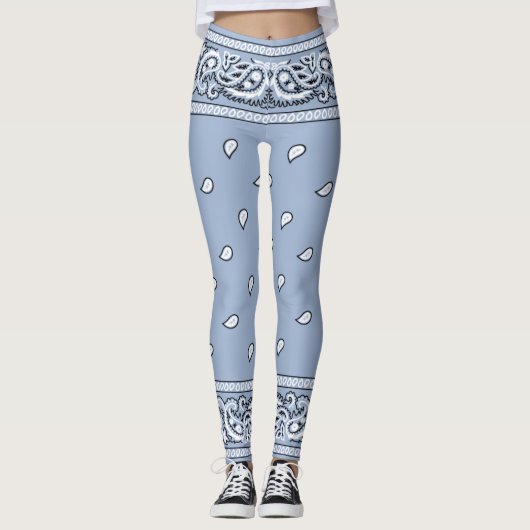 Bandana Léger Leggings Bleus (Devant)