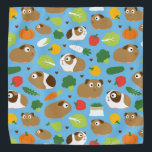 Bandana Les Cochons De Guinée Et Leurs Traitements<br><div class="desc">De mignons cobayes et leurs friandises.</div>