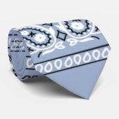 Bandana Light Blue-Stropdas Stropdas (Opgerold)