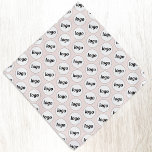 Bandana Logo Motif Business Promotion Branding Pink<br><div class="desc">Ajoutez votre propre logo à ce simple motif de carrelage pour un produit promotionnel pour votre entreprise. Portez-les vous-même, donnez-les à votre chien, à votre personnel et à vos employés dans le cadre de leur uniforme, ou à vos clients, clients et animaux de compagnie. Idéal pour les salons professionnels et...</div>