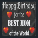 Bandana Meilleur Maman Birthday Design<br><div class="desc">Wonderful cute birthday design for your lovely mama</div>