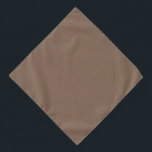 Bandana Mocha Latte Brown, Earthy Neutral Solid Color<br><div class="desc">Stay grounded in any environment with Mocha Latte,  the perfect earthy shade for neutral accents.</div>