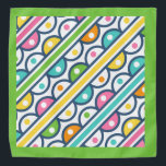 Bandana Moderne Abstrait<br><div class="desc">Un Design Amusant De Points Colorés,  De Bandana Stripé Et Vagues Pour Animaux De Compagnie Ou Humains</div>