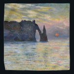 Bandana Monet - Le Manneport, Falaise à Etretat, coucher d<br><div class="desc">The Manneport,  Cliff at Etretat,  Sunset / Etretat,  couchant du soleil - Claude Monet,  1883</div>