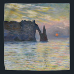Bandana Monet - Le Manneport, Falaise à Etretat, coucher d<br><div class="desc">Le Manneport,  Cliff à Etretat,  Sunset / Etretat,  couchant soleil - Claude Monet en 1883</div>