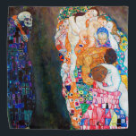Bandana Mort et vie, Gustav Klimt<br><div class="desc">Gustav Klimt (14 juillet 1862 - 6 février 1918) était un peintre symboliste autrichien et l'un des membres les plus importants du mouvement de sécession de Vienne. Klimt est réputé pour ses peintures, ses peintures murales, ses croquis et autres objets d'art. En plus de ses oeuvres figuratives, qui comprennent des...</div>